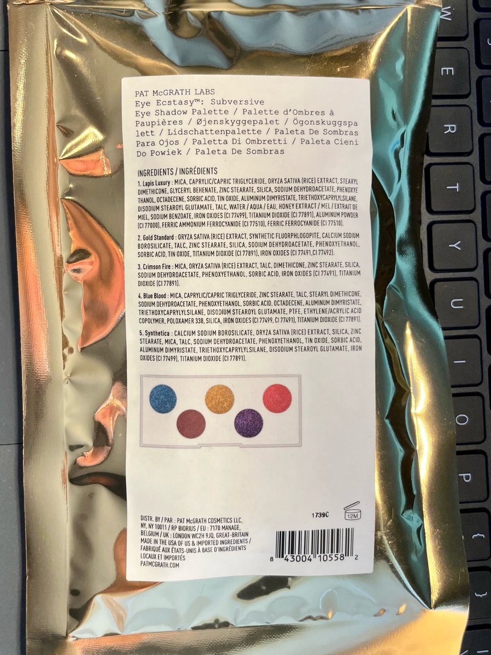 Pat McGrath Eye Ecstasy Palette — Blue, Gold, Burgundy, Plum, Red - Picture 6 of 10